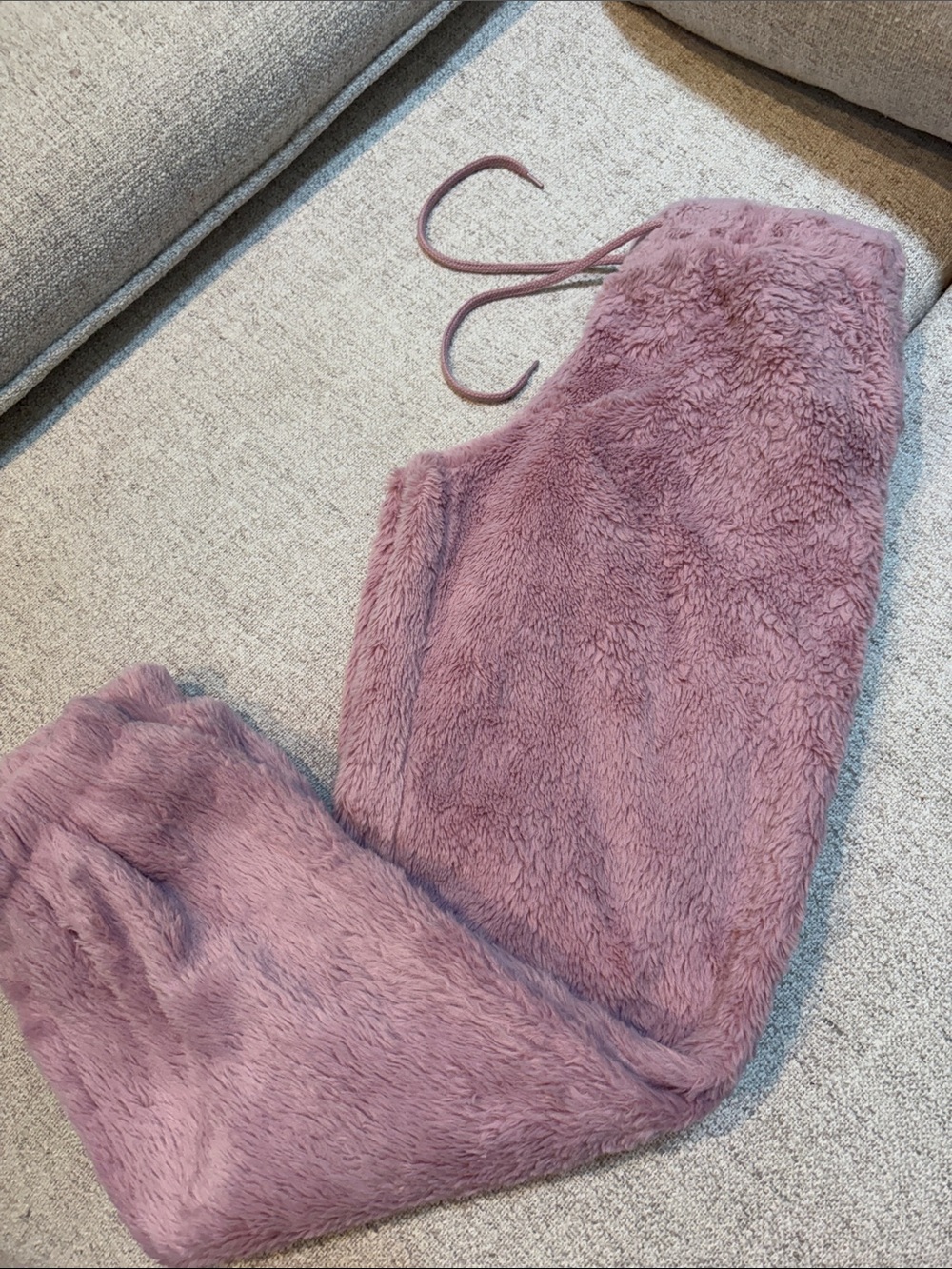 No Boundaries Soft Plush Mauve Lounge Pants
